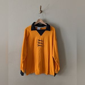 Vintage 1970's Wolverhampton Wanderers Football Toffs Navy/Yellow Jersey